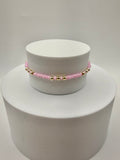 The Dhalia Bracelet in Pale Pink