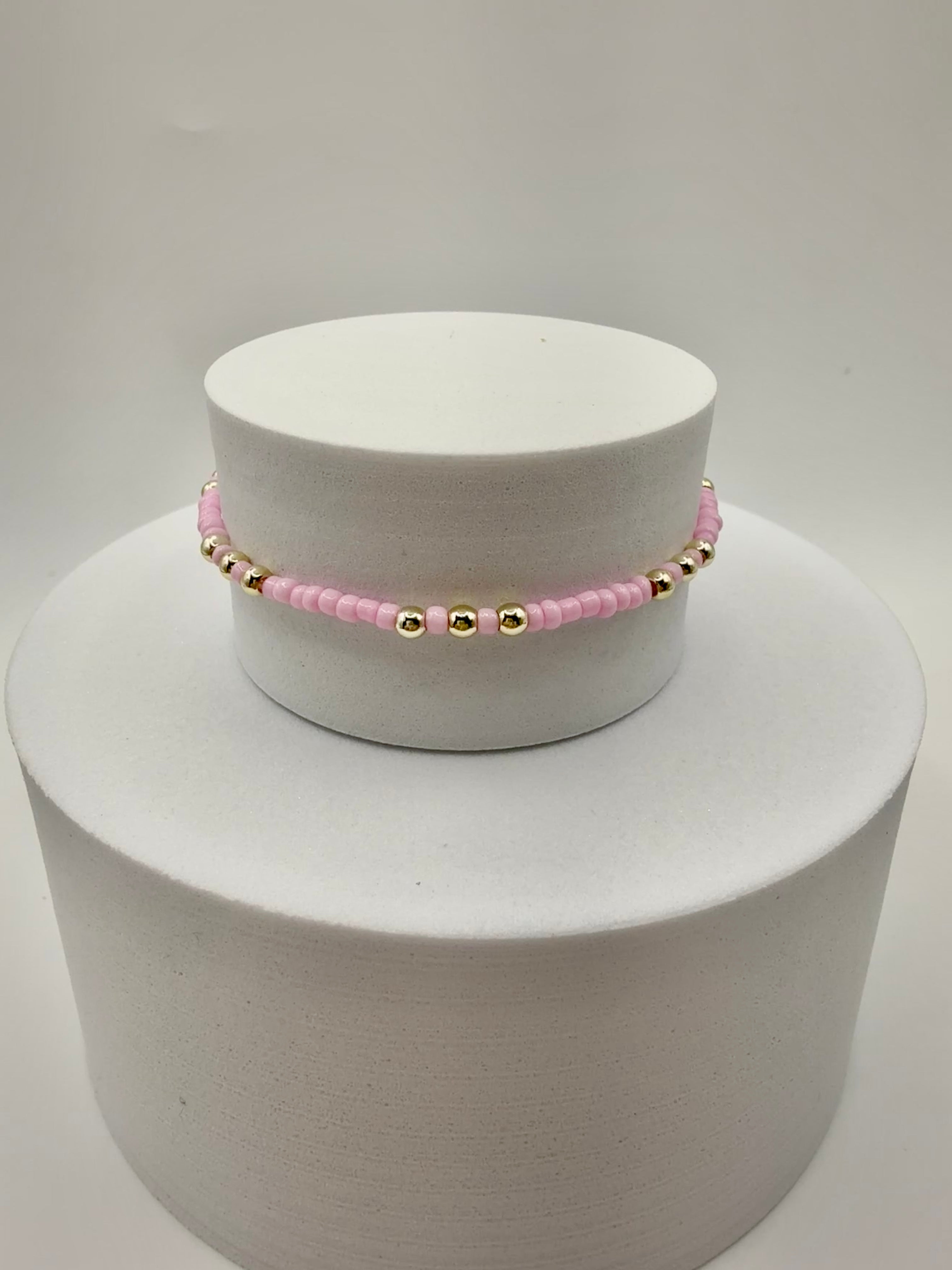 The Dhalia Bracelet in Pale Pink
