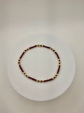 The Dhalia Bracelet in Maroon