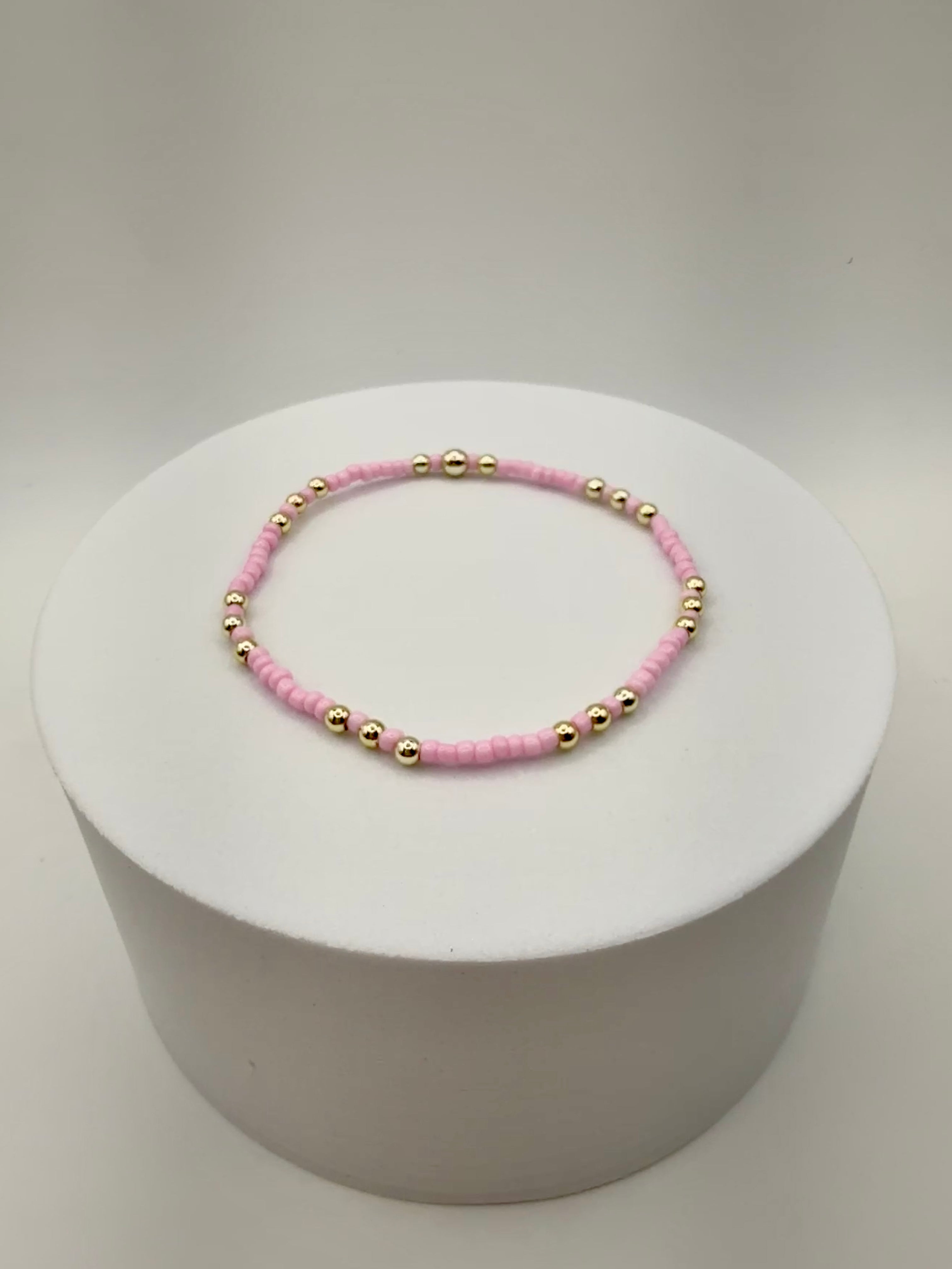 The Dhalia Bracelet in Pale Pink